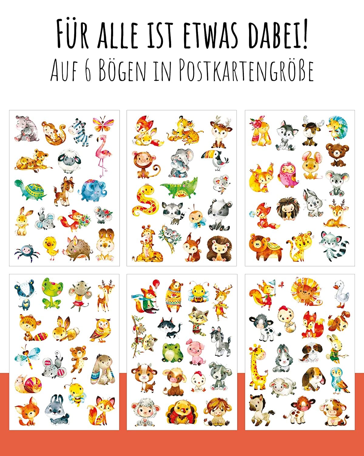 100 Kindertattoos "Die wilde Wald Safari" Kindertattoos lilaliebtdich