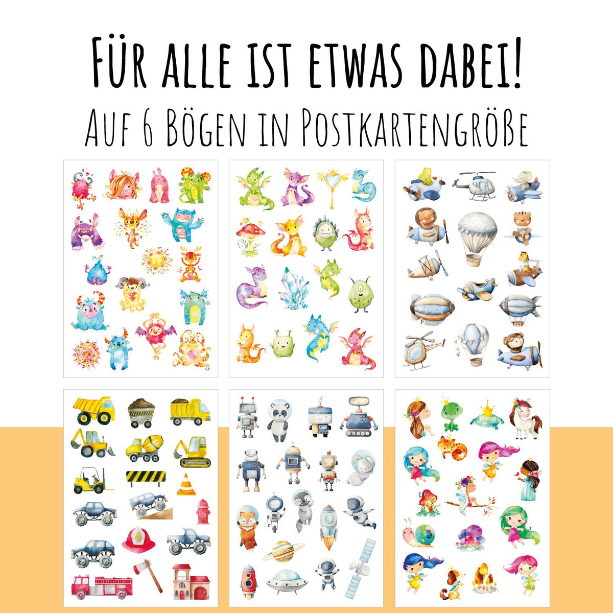 100 Kindertattoos "Ein phantastisches Allerlei" Kindertattoos lilaliebtdich