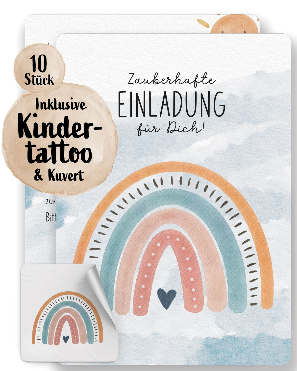 Einladungskarte Kindergeburtstag "Zauberhafte Einladung" Einladungskarten lilaliebtdich