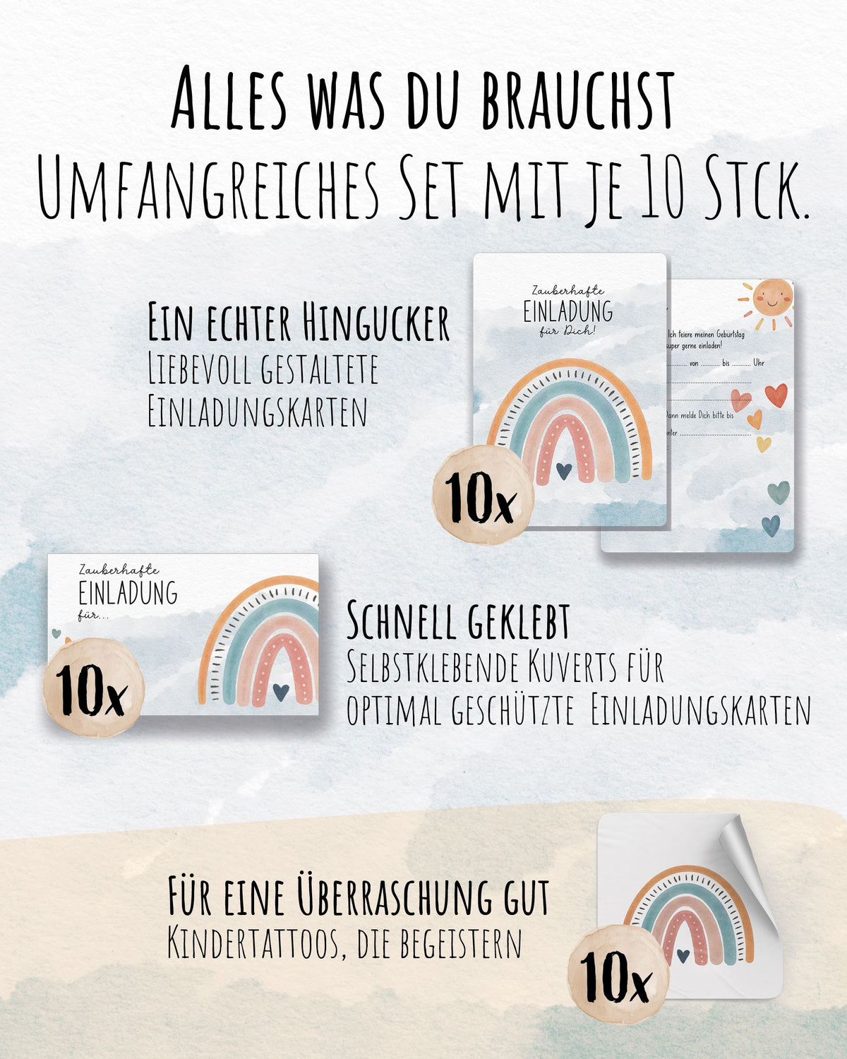Einladungskarte Kindergeburtstag "Zauberhafte Einladung" Einladungskarten lilaliebtdich