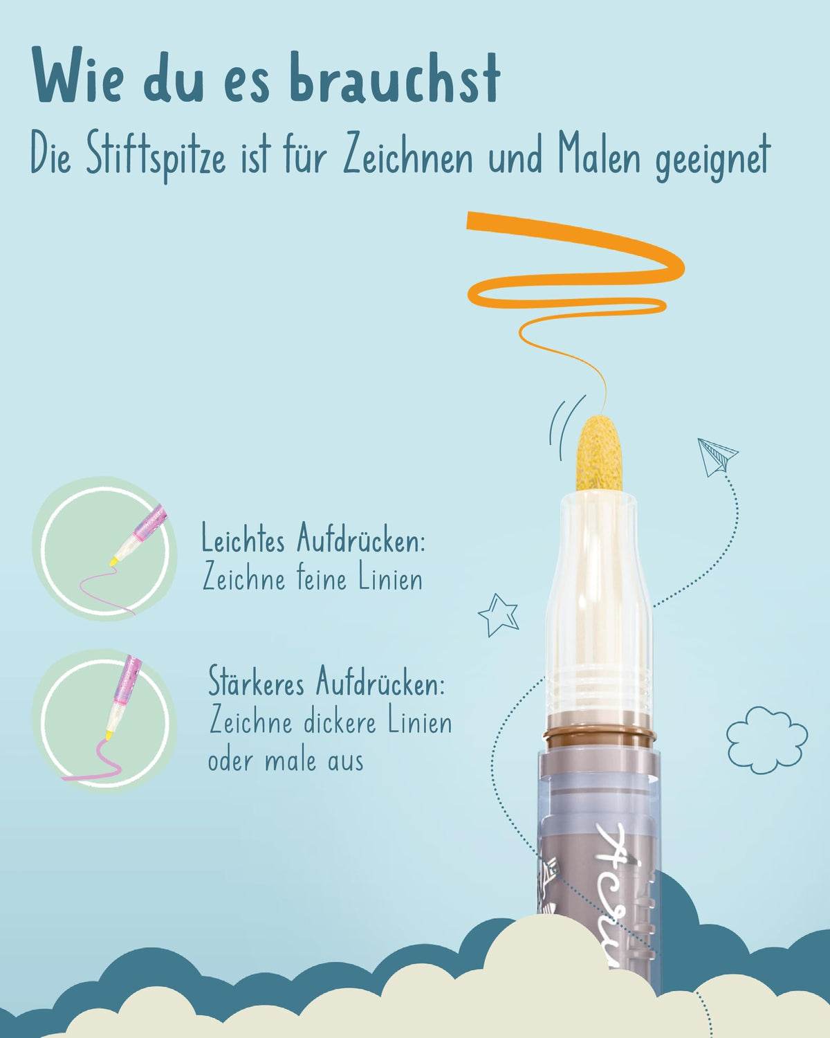18 Acrylstifte – zum Bemalen von Steinen WRITING_INSTRUMENT lila liebt dich 