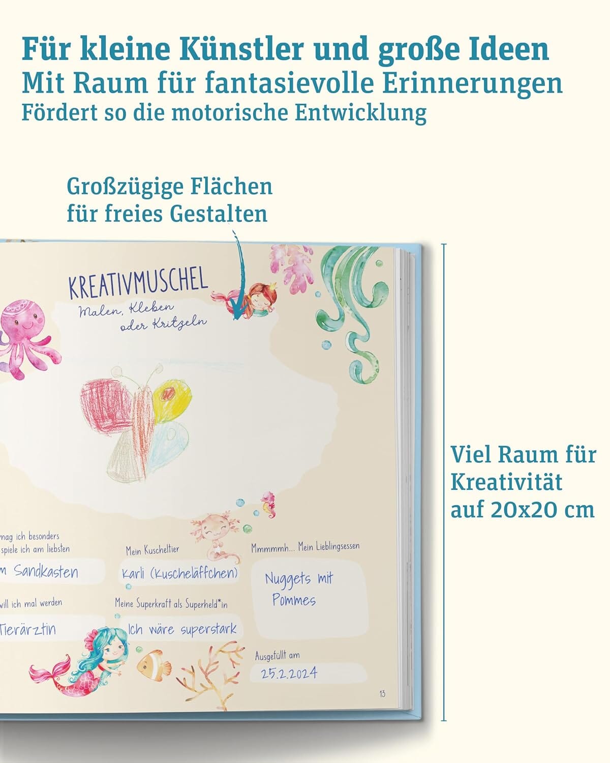 Meine fantastischen Kindergartenfreunde - Meerjungfrauen Kindergarten Freundebücher LiBe Verlag 