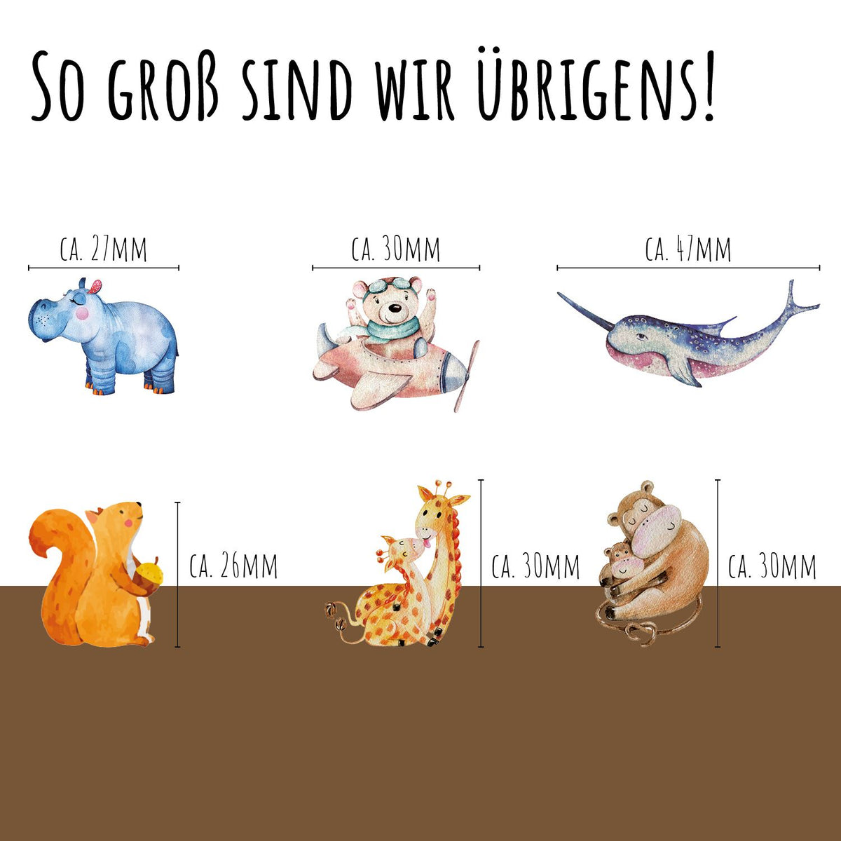 100 Kindertattoos "Lustige Welt der Tiere" Kindertattoos lilaliebtdich 