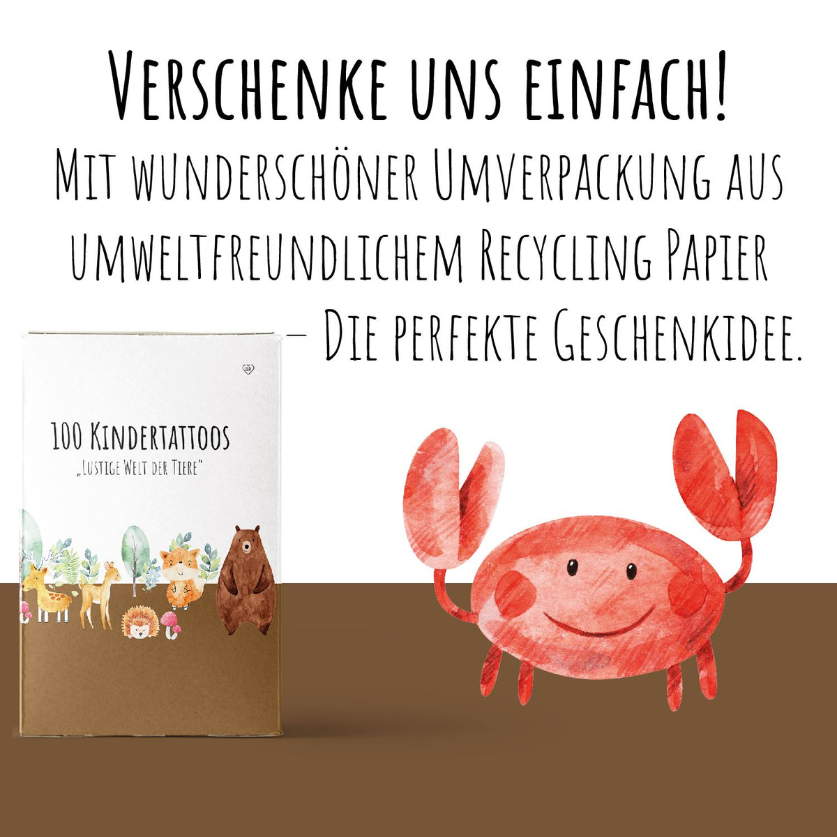 100 Kindertattoos "Lustige Welt der Tiere" Kindertattoos lilaliebtdich 