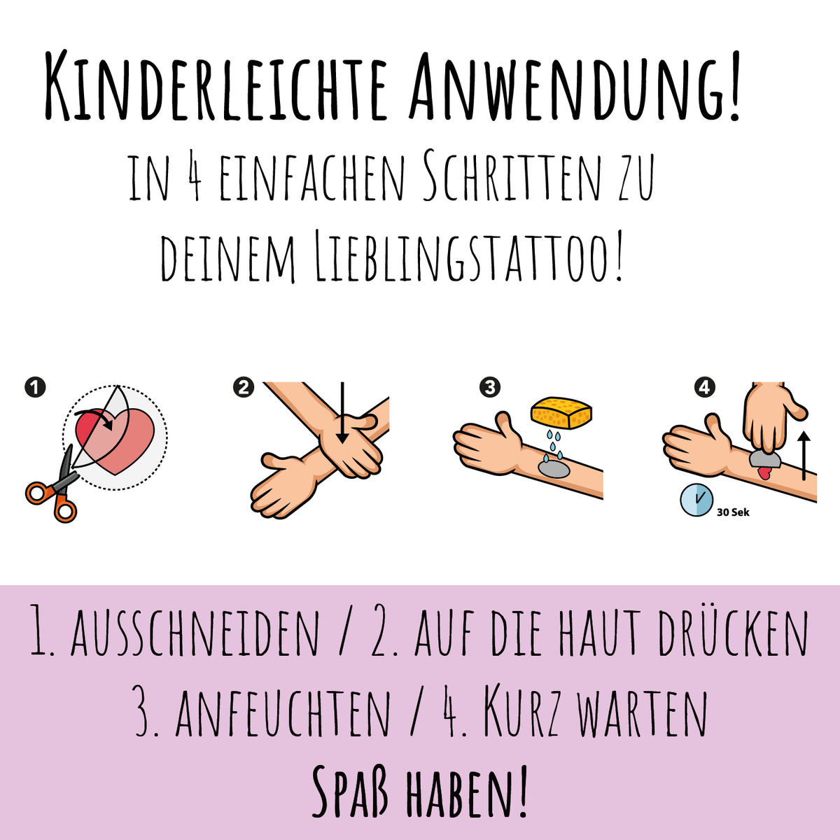 100 Kindertattoos "Und es gibt sie doch: Einhörner!" Kindertattoos lilaliebtdich 