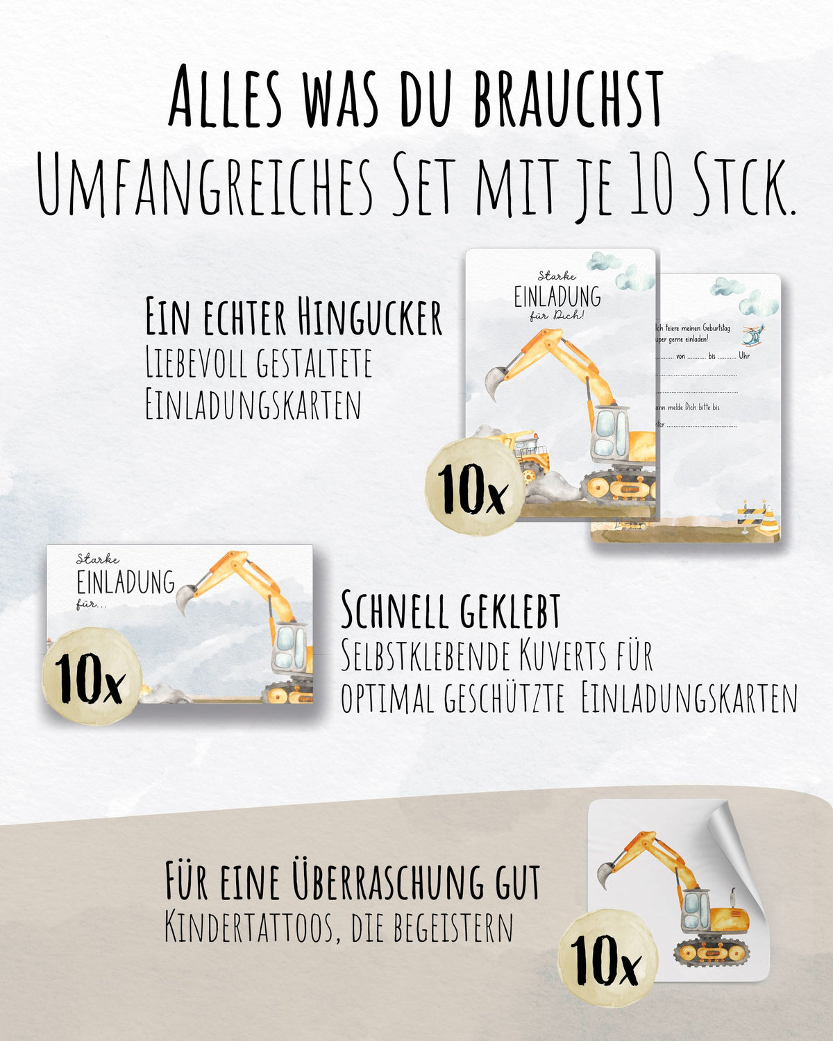 Einladungskarte Kindergeburtstag "Starke Einladung" Einladungskarten lilaliebtdich 