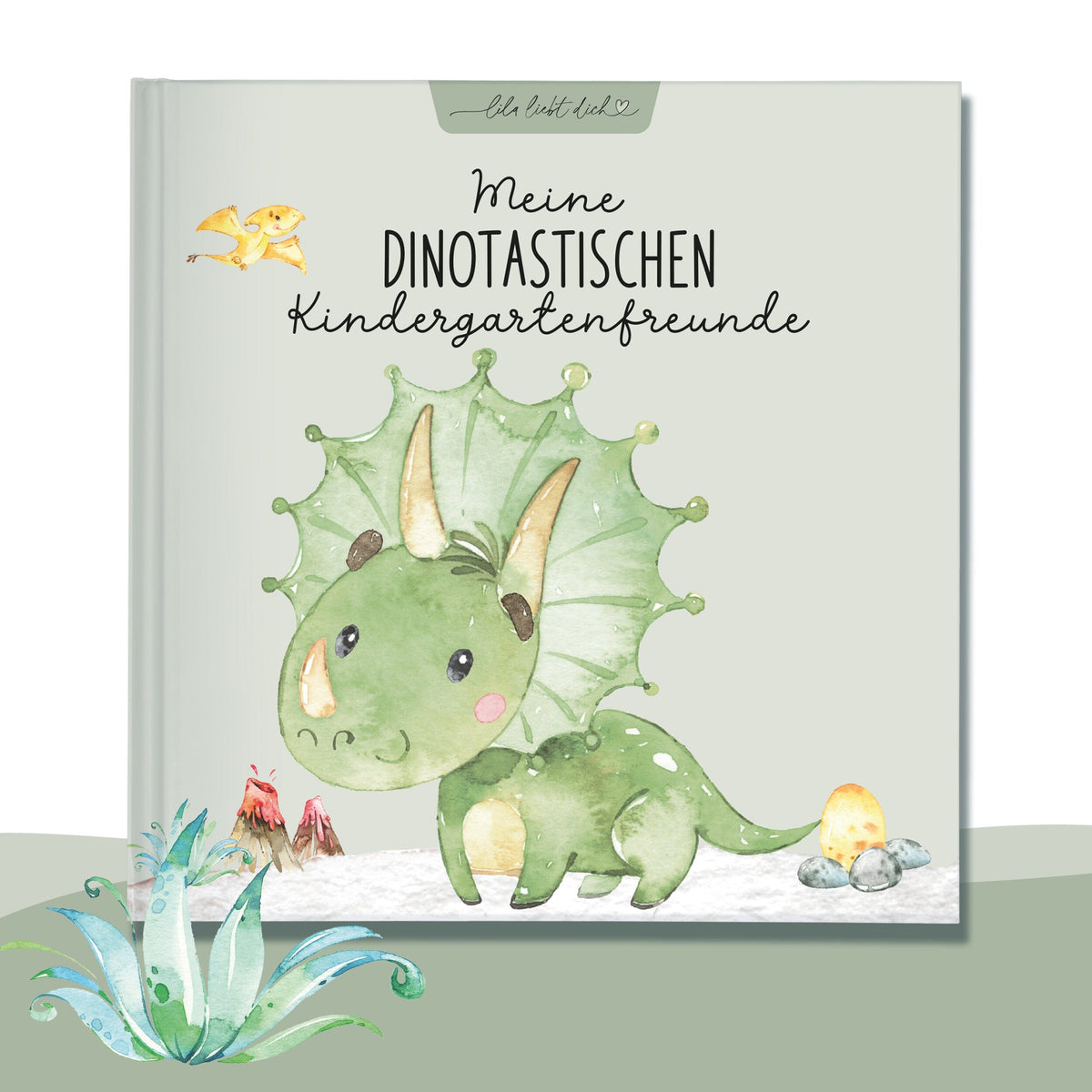 Kindergarten Freundebuch Dinos Kindergarten Freundebuch lila liebt dich 