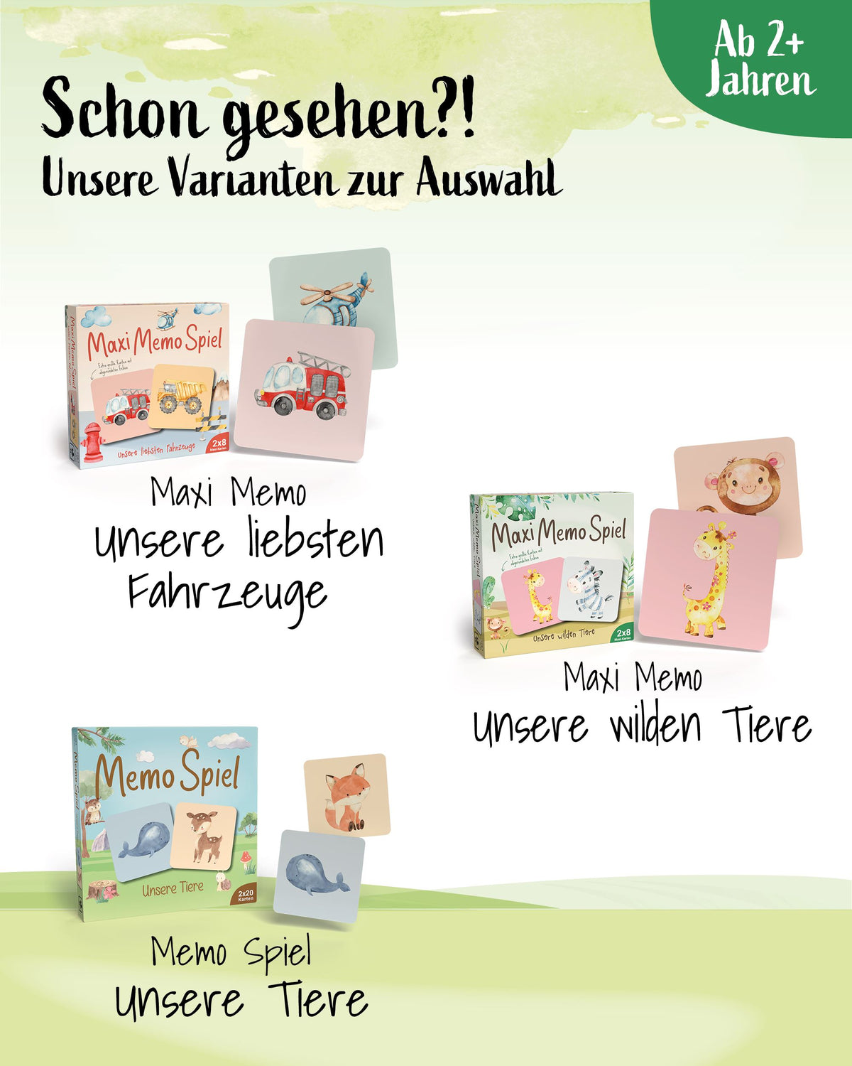Maxi Memo "Unsere Tiere vom Bauernhof" Memo Spiele lilaliebtdich 