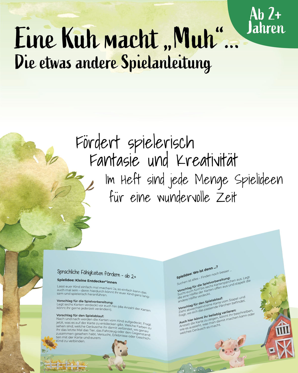 Maxi Memo "Unsere Tiere vom Bauernhof" Memo Spiele lilaliebtdich 